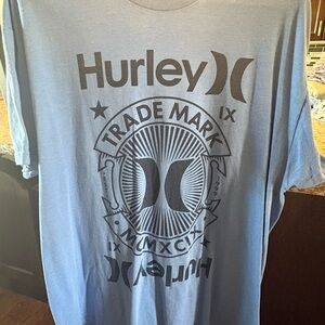 Hurley Light Blue Trademark Graphic Tee